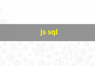 js sql